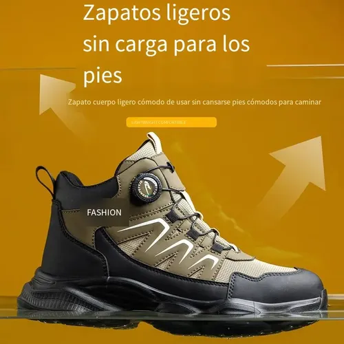 Botas De Seguridad Hombre Trabajo De Zapato Tenis Industrial 10