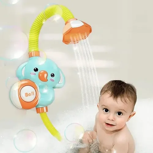 Regadera De Baño Para Bebe Juguete Ducha Tina Elefante Colorido 6