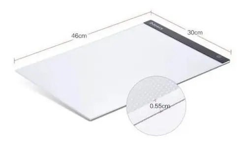 Mesa De Luz Portátil Con Diseño Led Digitalizador A4. Drawe Audífonos 6