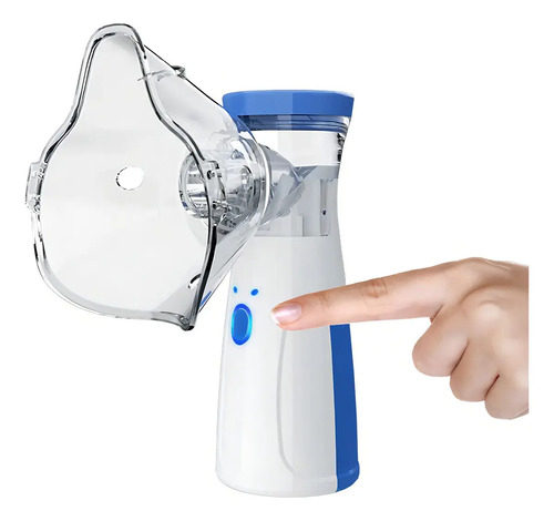 Nebulizador Portatil Niños Y Adultos Mesh Vaporizador Color Blanco Baerias No Incluidas Blanco 3