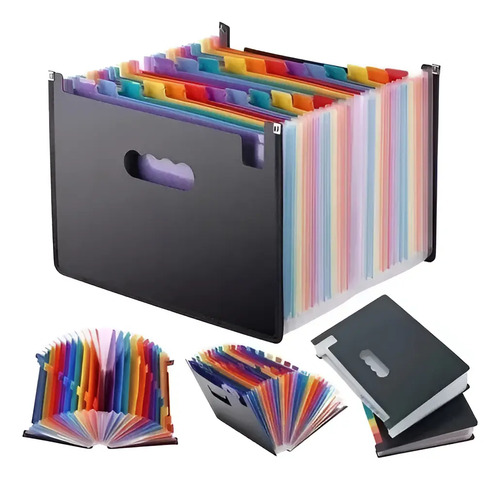A4 Carpeta Organizadora Clasificadora Archivo 24 Fuelles 9