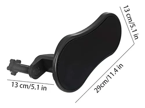 Apoyabrazos Para Computadora Escritorio-giratorio 180° Negro 10