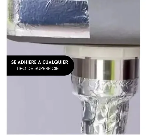 Cinta Sellador Butilo Techo Gotera Impermeable 100mm X 10m Plata 20