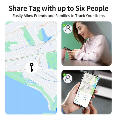Smart Tag Compativel Find My Airtag Rastreador Genuino Cor Preto Negro Negro 20