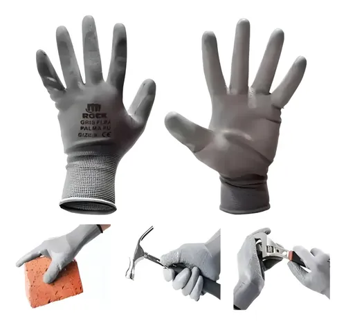 Guantes De Trabajo Pu Alta Calidad Certificado Pack 12 Unid 17