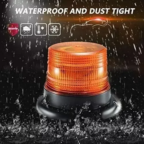 Baliza Led Estroboscopicas Ámbar 12/24v Vehículo Seguridad 12