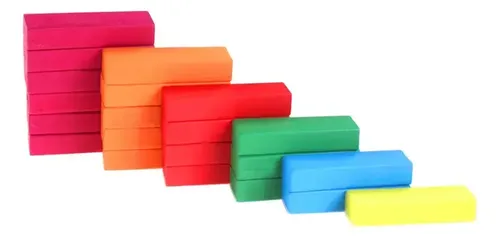 Juego Educativo De Bloques Construcción Coloridos 54 Pieza 12