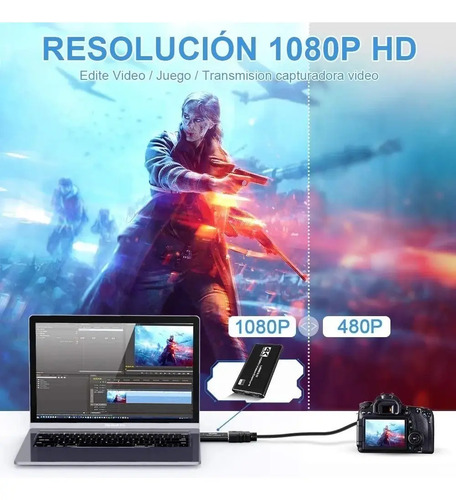 Capturadora Hdmi 4k Ultra Video Audio Mic In Streaming 3.0 19