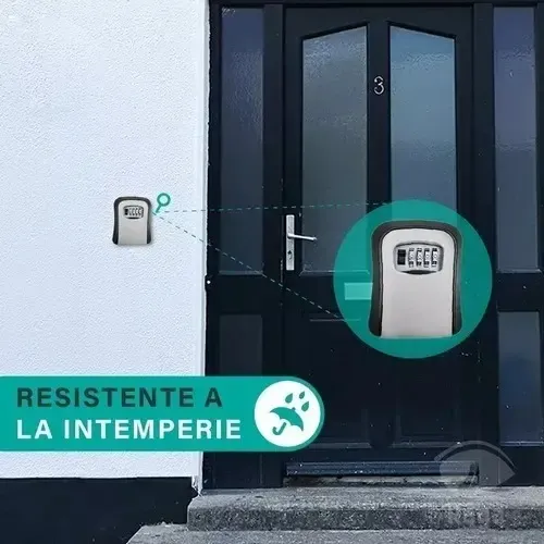 Caja Fuerte De Almacenamiento De Llaves Montada En La Pared Gris 8