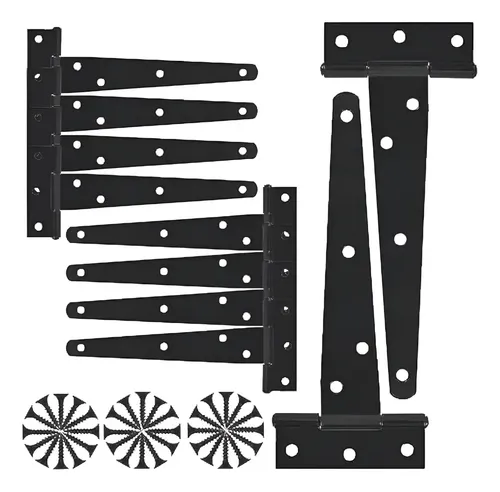 10pcs Bisagras Alcayata Para Portón En T 8 Pulgadas Antióxid 10