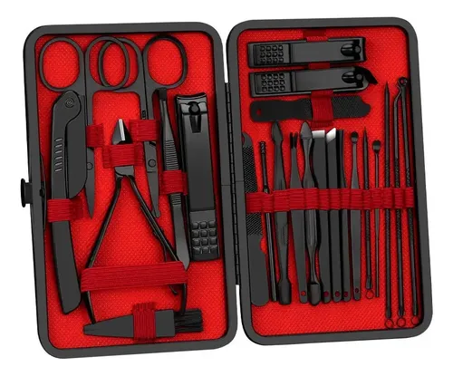 Set De Herramientas De Manicura Y Pedicura Kit Uñas 24pcs