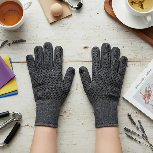 Guantes Cobre Compresión Artritis Tendinitis Túnel Carpiano 7