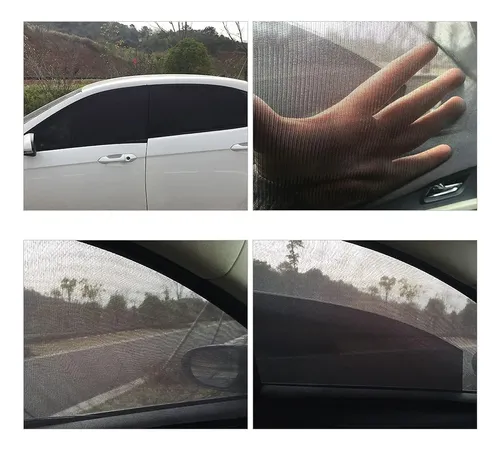 Pack X2 Malla Protector Sol Mosquito Para Ventana Auto 8