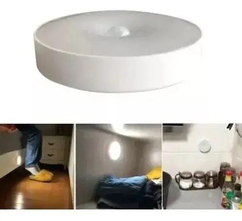 Luz Emergencia Recargable Led Con Sensor De Movimiento Y Luz Amarillo 11