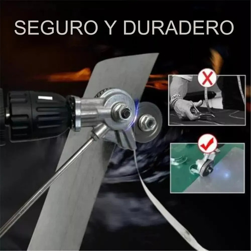 Cortador De Latas Y Placas Metálicas Para Taladro Recargable 13