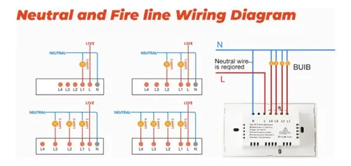 Apagador Inteligente Wifi Sin Cable Neutro 1,2 O 3 Canales 18