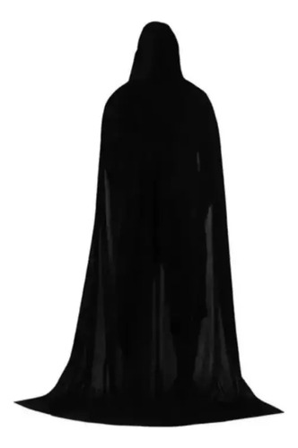 Capa Con Capucha Halloween Disfraz Noche De Brujas Unisex Negro 18