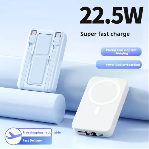 Powebank Ym-903 Compatible Con iPhone Con 10.000 Mah Blanco Blanco 6