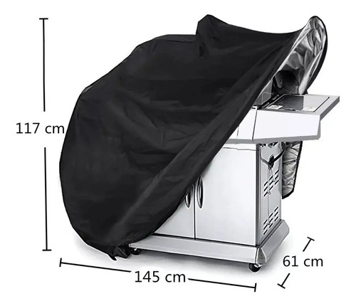 Funda Barbacoa Impermeable Allidea Protector Parrilla 145x117x61cm 15