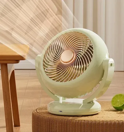Ventilador Portátil Recargable Usb De Tres Velocidades 16.51 Cm Blanco 4 11