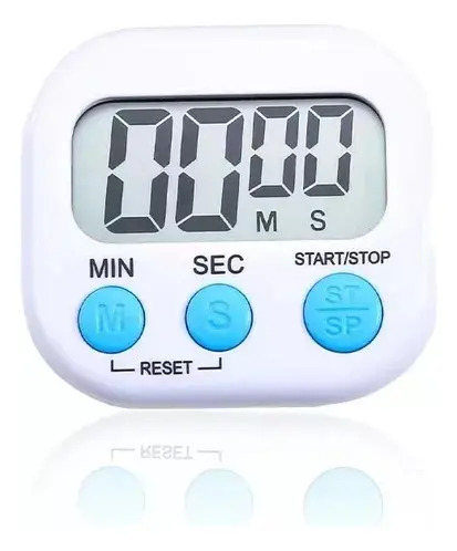Temporizador Cronómetro Digital Para Cocina Blanco Despertador 2