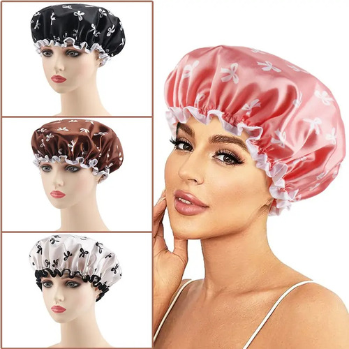 Gorro Satin Para Dormir Cabello Rizado Y Liso Evita Enredos 8
