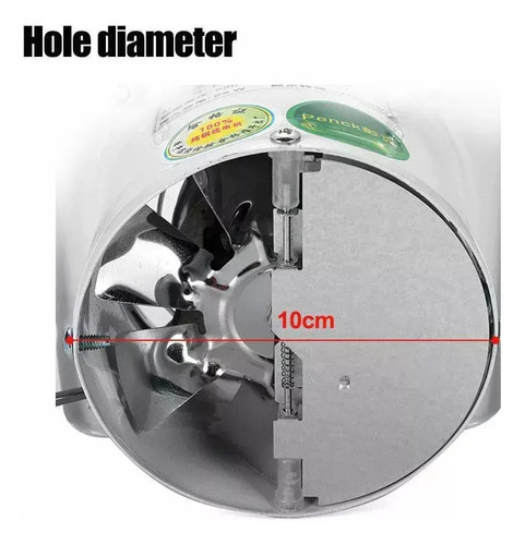 Extractor De Aire Industrial Ventilador De Escape 4 Pulgadas Blanco 7
