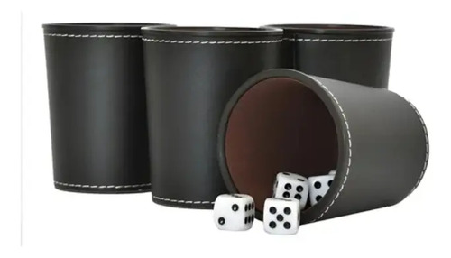 Juego De Mesa Juego De 4 Cachos De Eco Cuero Negro 17