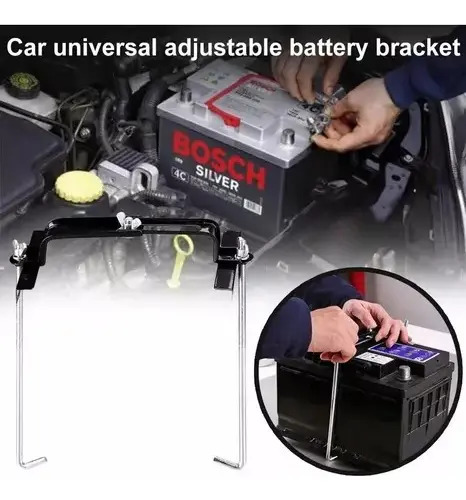 Soporte Fijador Batería Ajustable Auto Seguro Estabilizador 13