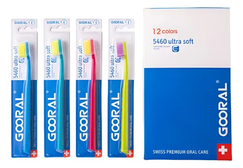 Cepillo De Dientes Gooral 5460 Ultrasoft. Pack 12 Unidades Multicolor