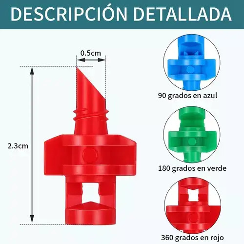 150x Aspersor Micro Jet 90° 180° 360° +abridor De Agujeros 2