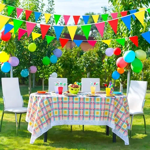 Banderines X150 Guirnaldas 80 Mt Evento/bautizo/matrimonio Multicolor 18