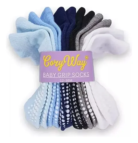 Calcetines Antideslizantes Para Bebés (12-36meses) 6 Pares 2