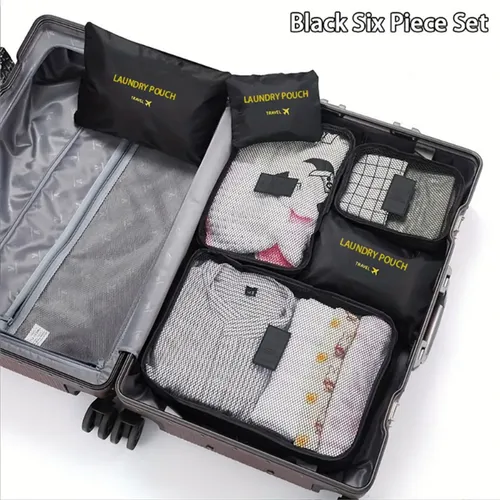Set 6 Organizadores De Equipaje De Viaje Bolsa Ropa Interior 9