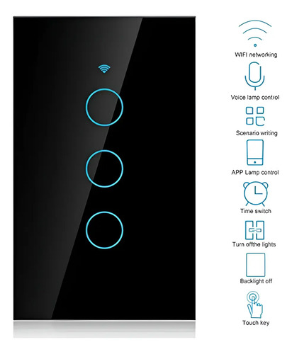 Apagador Inteligente Wifi Sin Cable Neutro 1,2 O 3 Canales 16