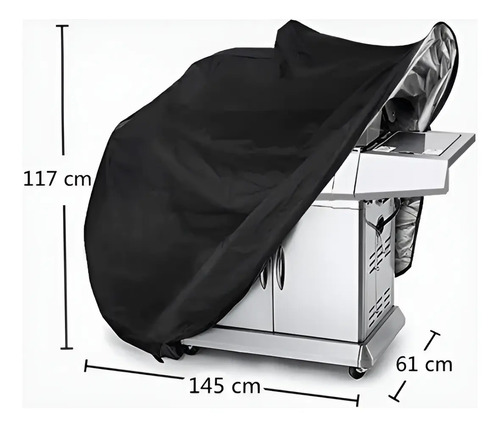 Funda Barbacoa Impermeable Allidea Protector Parrilla 145x117x61cm 3