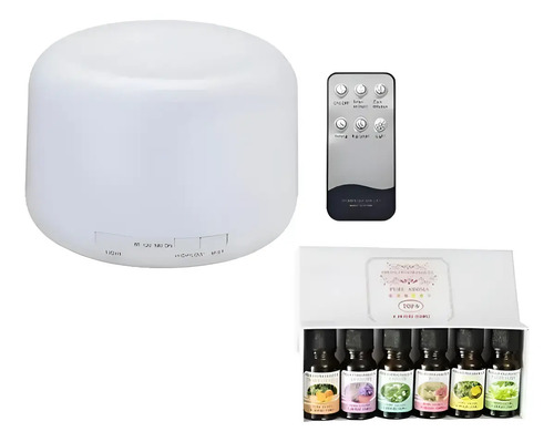 Humidifacores Aromaterapia 500ml Marro Claro+6x10ml Esencias Marrón Claro 8