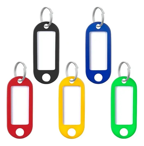 100 Llaveros Etiqueta Identificador Colores Mixtos Surtido Varios Colores 13