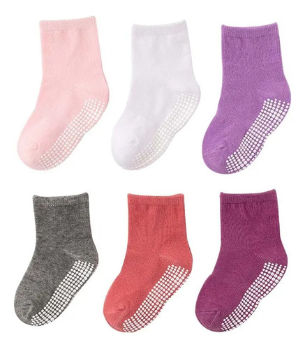Calcetines Antideslizantes Para Bebés (12-36meses) 6 Pares 14