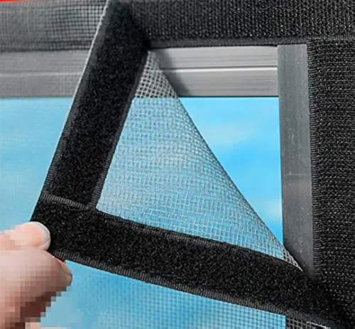 Set 2 Malla Mosquitera Tul Anti Mosquito Ventana 100x100cm Negro 4