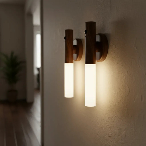 Aplique Magnético Led Con Carga Usb Y Sensor De Movimiento Blanco 10