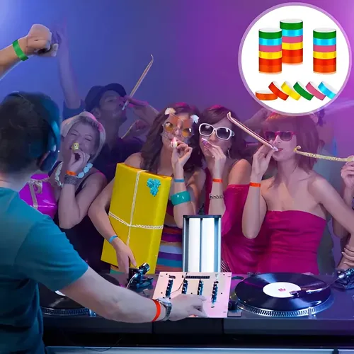 600 Un Pulseras Tyvek De Papel 6 Colores De Eventos Fiestas Multicolor 4