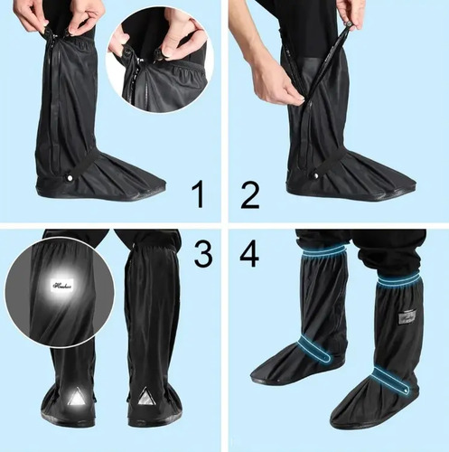 Cubre Zapatos Impermeable Fundas Protectoras Reutilizables 7