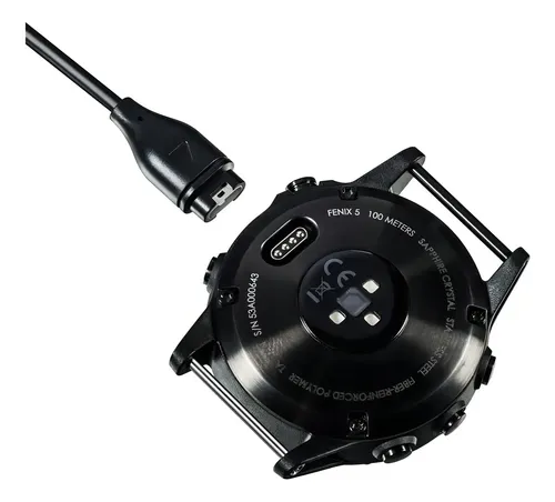 Cable De Carga Usb Para Relojes Garmin Fenix Y Forerunner Negro 4