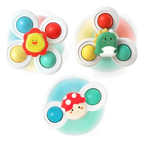 Juguetes Sensorial Giratorios Spinner Con Ventosa Para Bebé 11