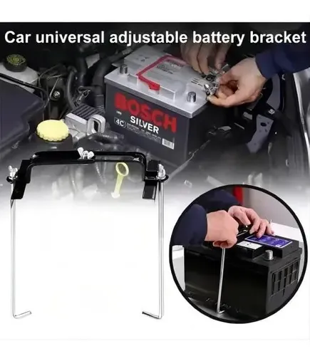 Soporte Fijador Batería Ajustable Auto Seguro Estabilizador 3