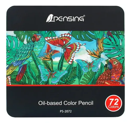 Lápices De Colores Hota 72 Unidades Artísticos Estuche Metálico Color 2