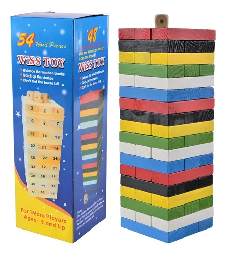 Juego Educativo De Bloques Construcción Coloridos 54 Pieza 11