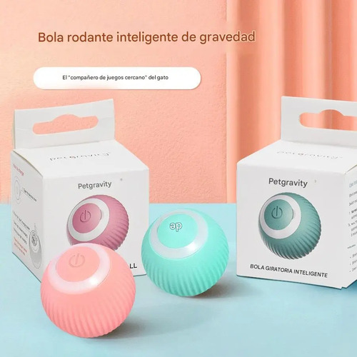 Pet Gravity Juguete Gato Bola Interactivo Inteligente Recarg Azul 16