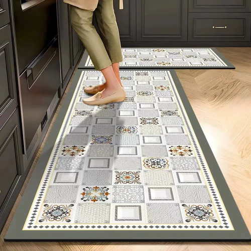 Set 2 Alfombras De Cocina Antideslizante - Córdova Green Verde Alfombra 9